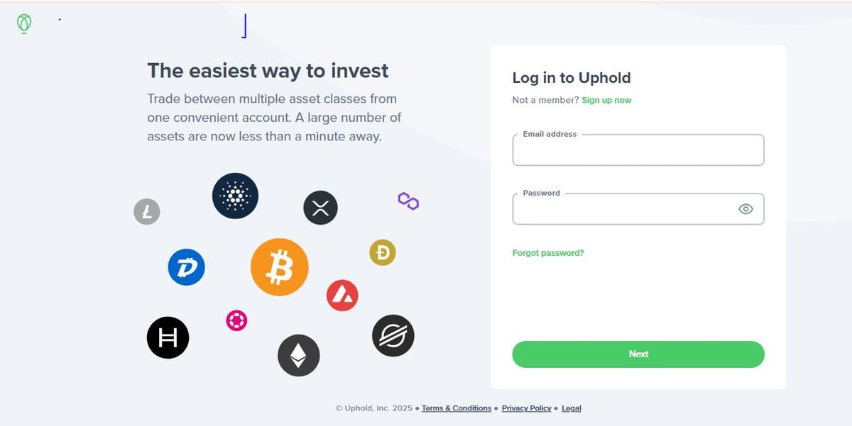 Access Your Uphold®™ Account – Secure Crypto Trading Platform